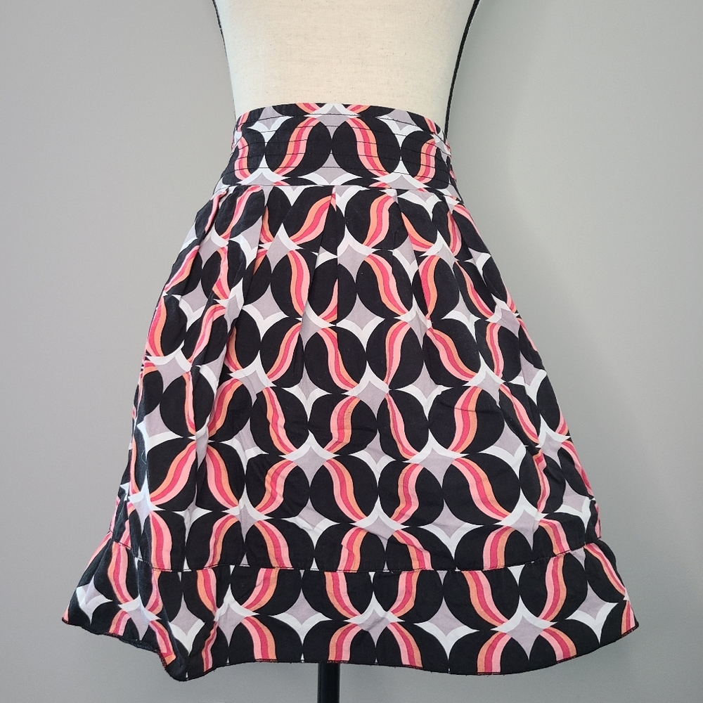 🍉 Rue21 Black Pink Gray Skirt Size 1